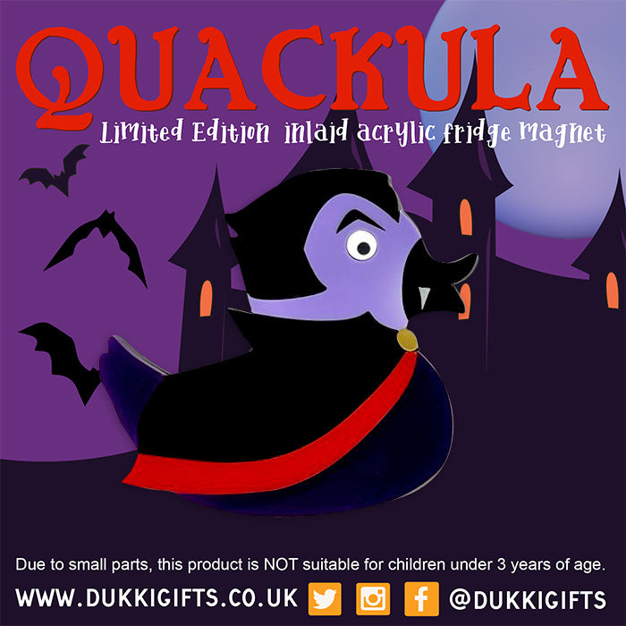 Quackula - Inlaid Acrylic Handmade Fridge Magnet