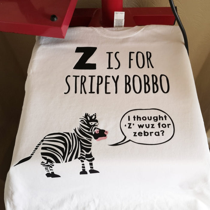 Z is for Stripey Bobbo T-shirt