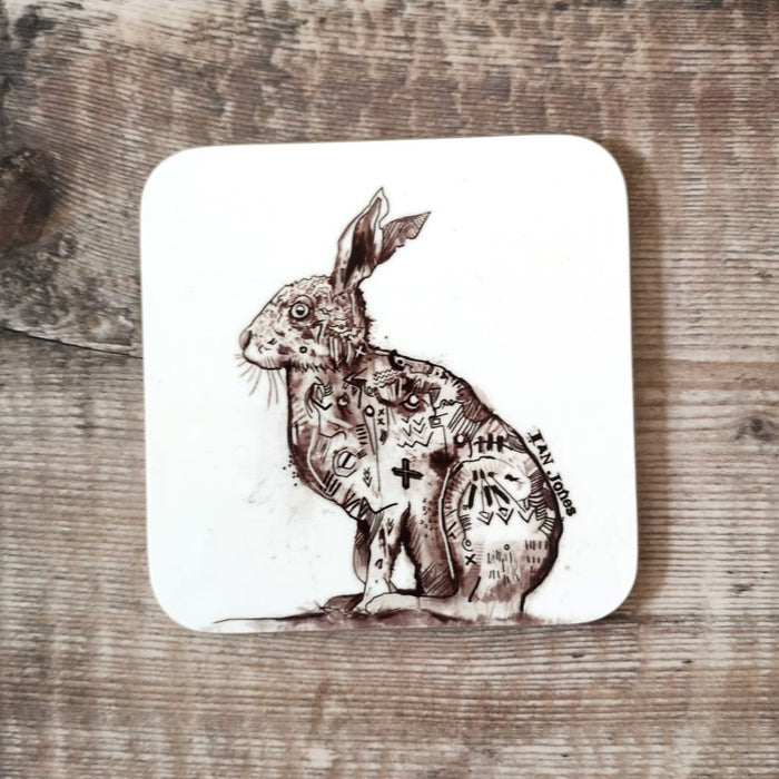 PROFILE OF A HARE COASTER by Ian Jones Art and Illustration