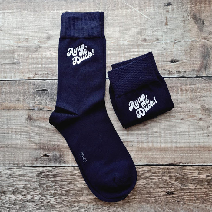 Ayup me duck plain Socks