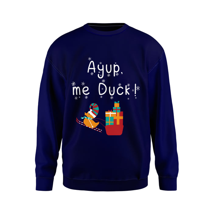 Ay up me duck! Skiing elf Christmas Jumper or T-shirt