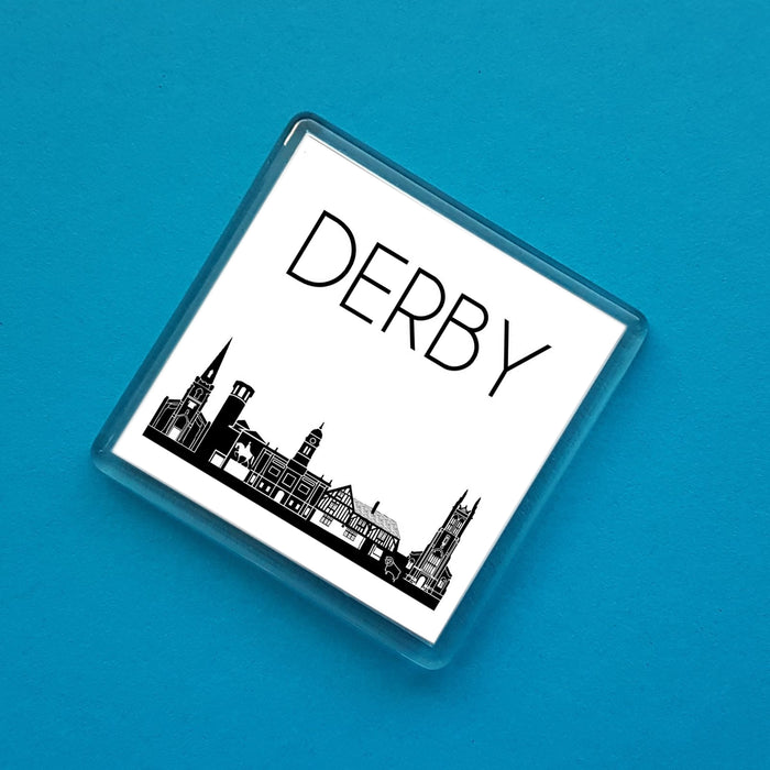 Derby Skyline Fridge Magnet