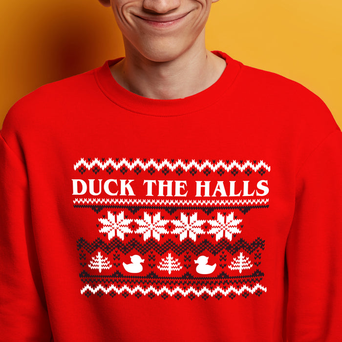 Duck the Halls Scandi print Chrissmuss Jumper and T-shirt