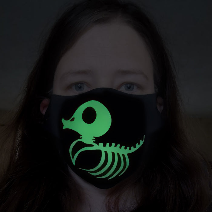 Custom Glow in the Dark Face Mask (3-ply)
