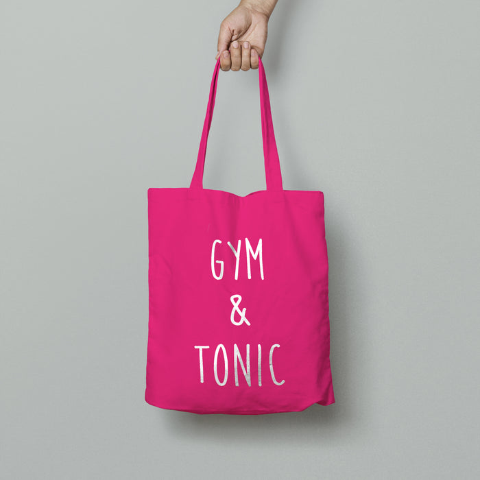 Gym and Tonic Cotton Tote Bag