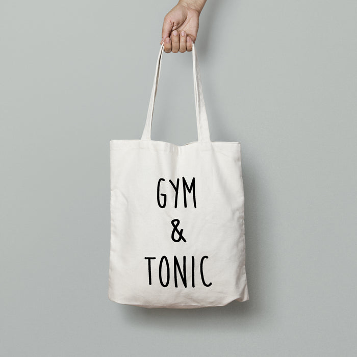 Gym and Tonic Cotton Tote Bag