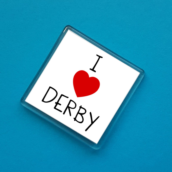I love Derby Fridge Magnet
