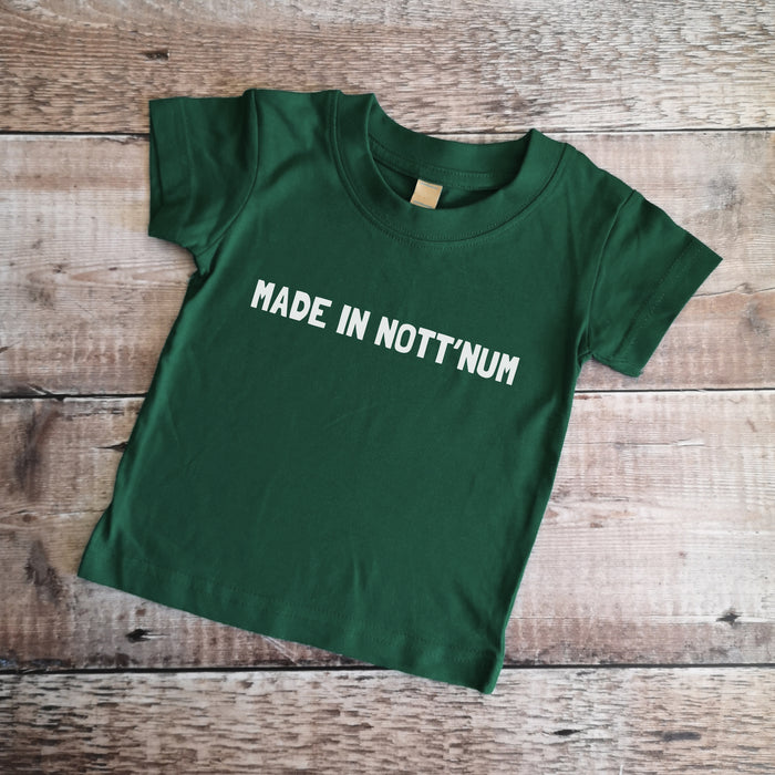 Made in Nott'num (Various place names) Kids T-shirt