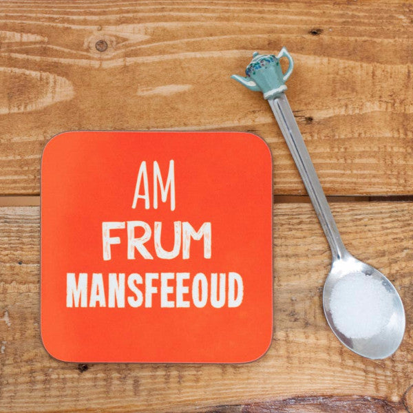 Mansfeeoud - Mansfield Place name Coaster