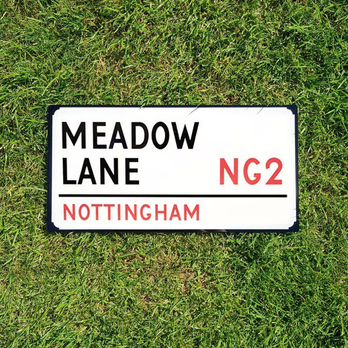 Notts County Meadow Lane Football Club - Street Sign