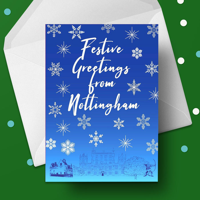 Festive Greetings from Nottingham Christmas Card