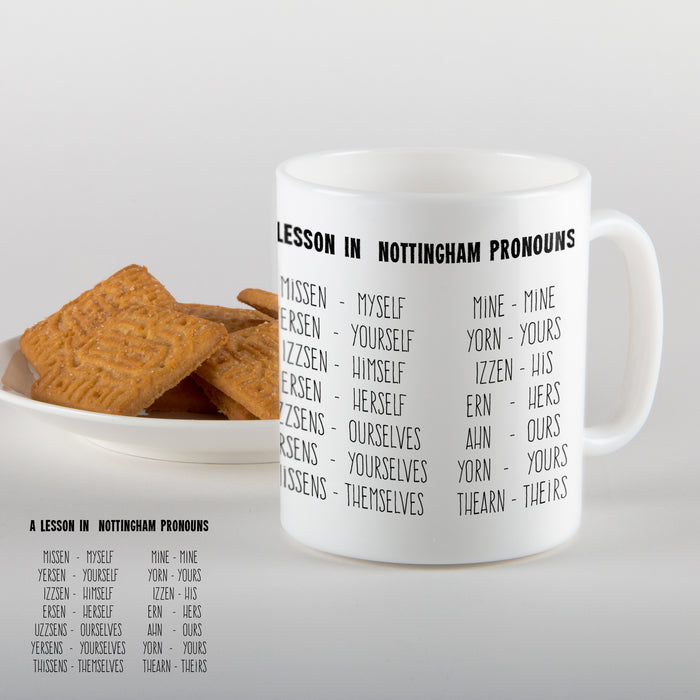 Nottingham Pronouns Mug