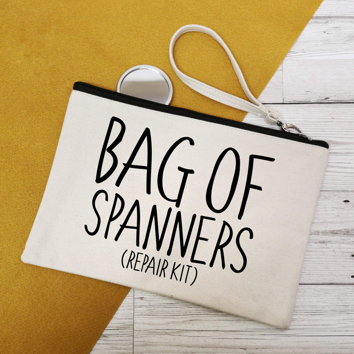 Bag of Spanners Canvas Make-up Bag
