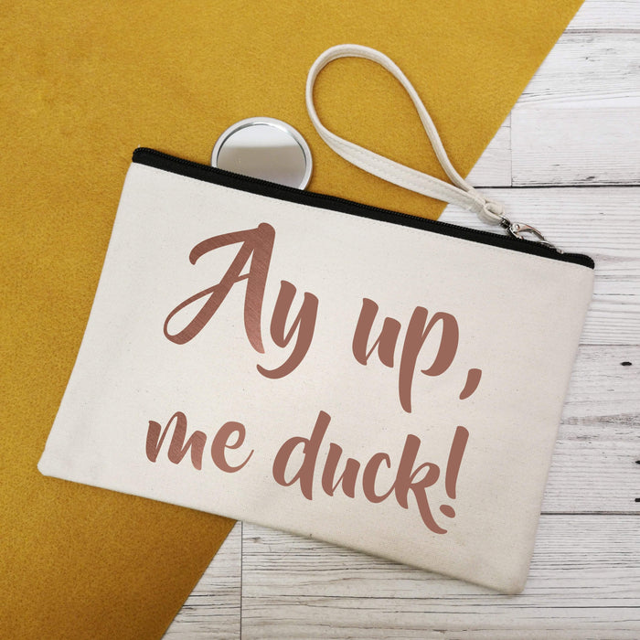 Ayup, Me Duck! Canvas Make-up Bag