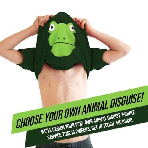 Custom Kids ANIMAL disguise T-shirt