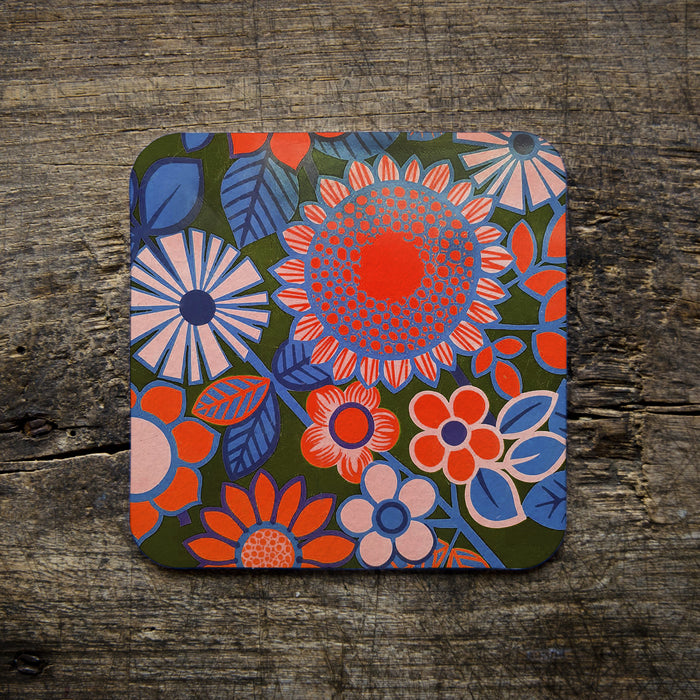 Vintage Fabric Pattern Coaster