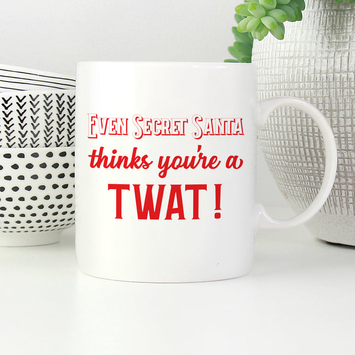 Even Secret Santa thinks you're a...Mug