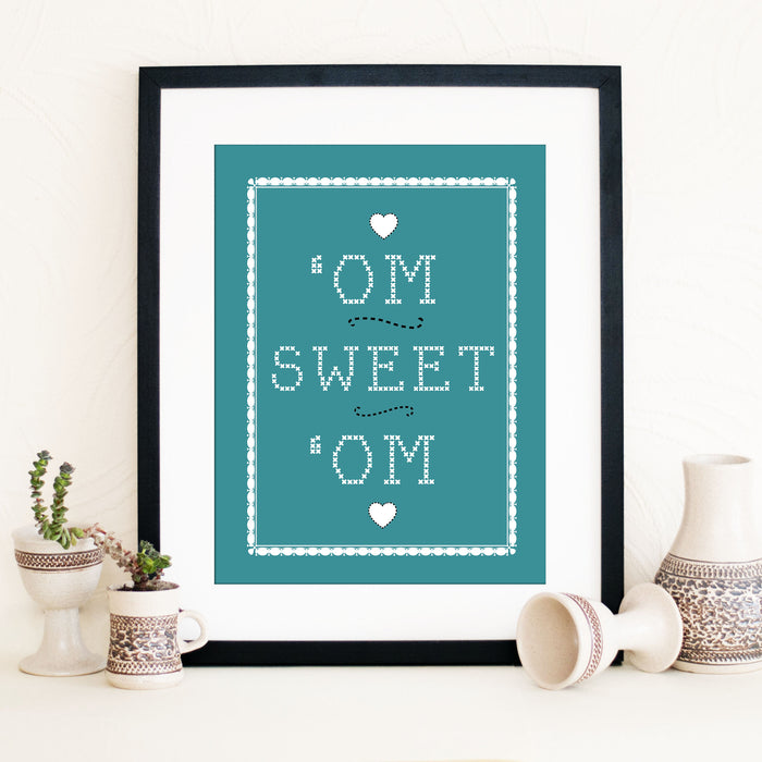 Om Sweet 'Om Framed Print