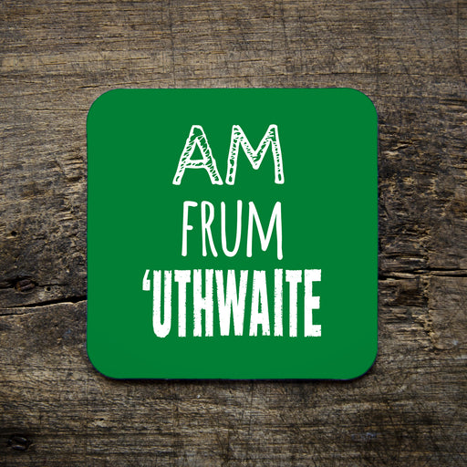 huthwaite, place name, nottingham accent, coaster, green, east midlands, gifts