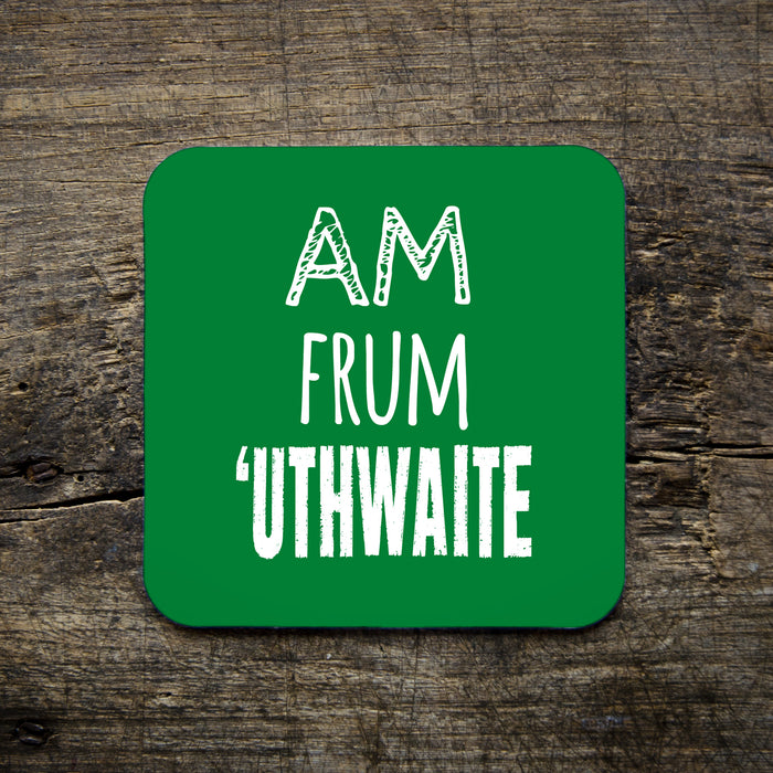 huthwaite, place name, nottingham accent, coaster, green, east midlands, gifts